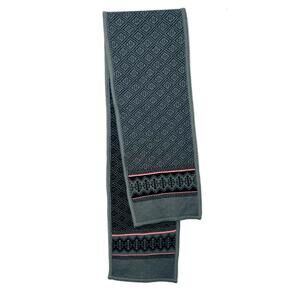 Kaelin Wool Blend Ski Scarf in Gray & Pink